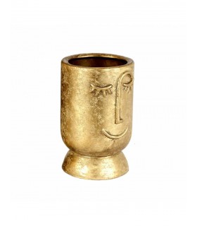 JARRON CARA ORO 13*22CM 73-4326