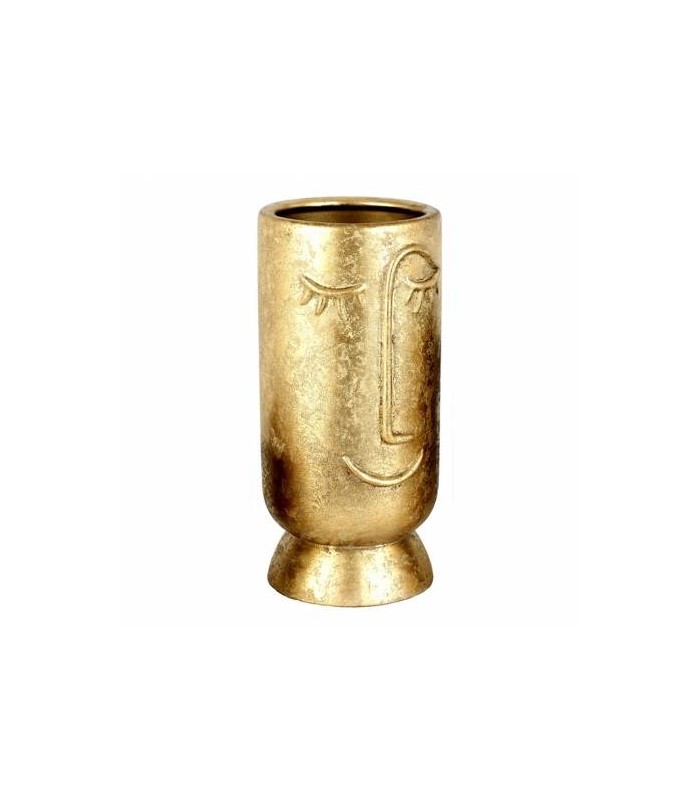 JARRON CARA ORO 14*31CM 73-4327