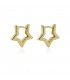 PENDIENTES AROS ESTRELLA ACERO 12MM BPE906