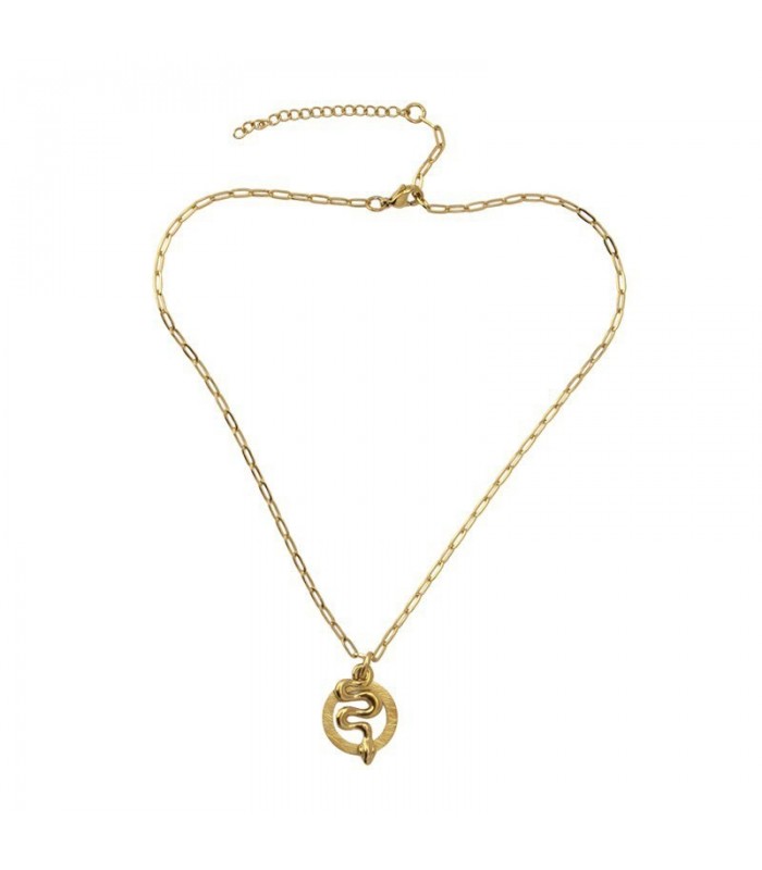 COLLAR SERPIENTE ACERO BCO080