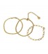PULSERA TRIPLE ACERO BPU423