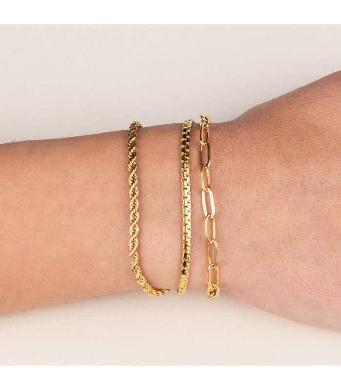 PULSERA TRIPLE ACERO BPU423