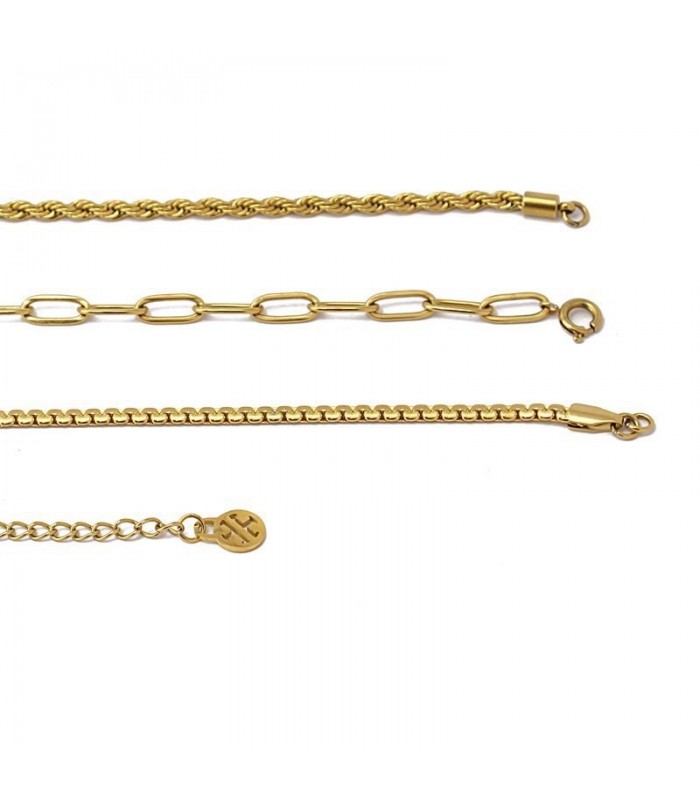 PULSERA TRIPLE ACERO BPU423