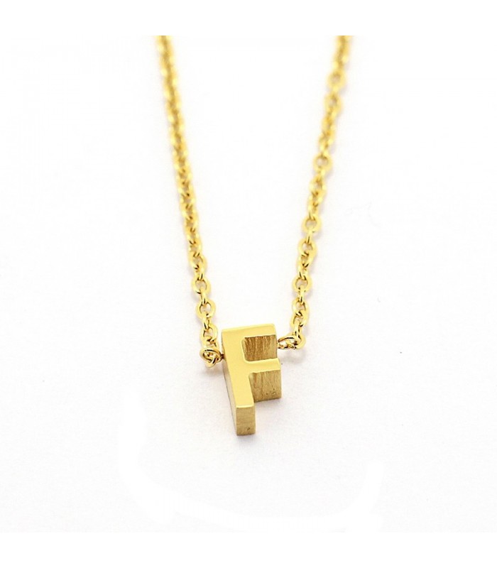 COLLAR LETRAS ACERO COA132