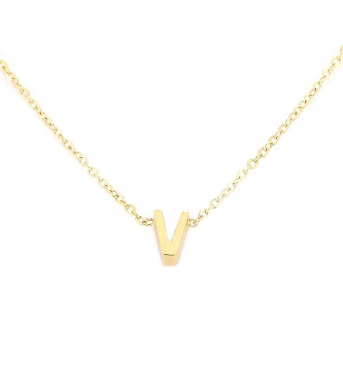 COLLAR LETRAS ACERO COA132