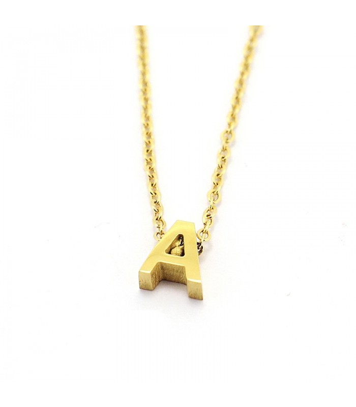 COLLAR LETRAS ACERO COA132