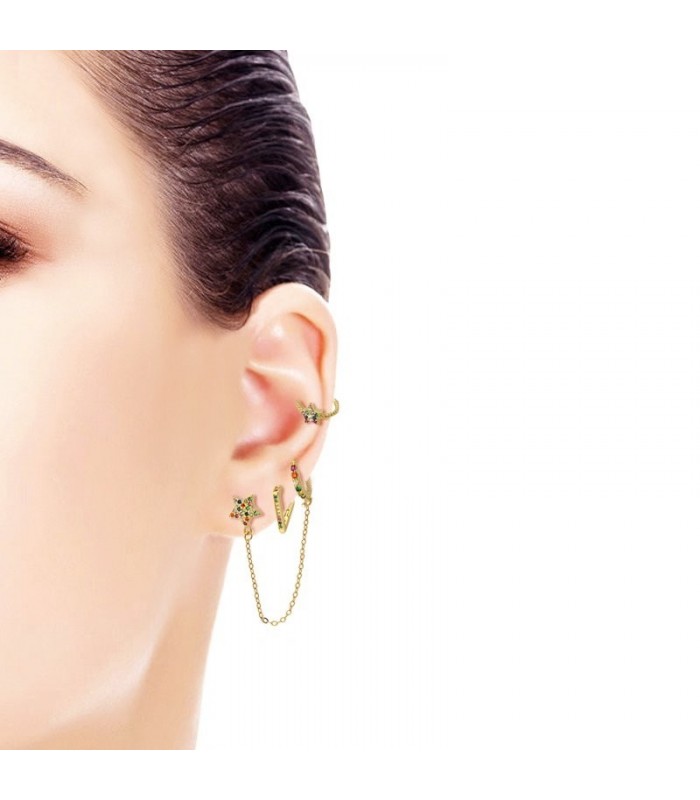 PENDIENTES PLATA CON CIRCONITAS PE501