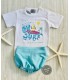 CONJ.NIÑO CAMISETA+ESTRICADO SURF VM073/4