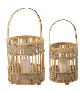 SET/2 FAROLES BAMBU 76129