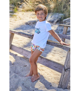 CONJ.CAMISETA+BOXER LICRA TROPICAL 7240/5