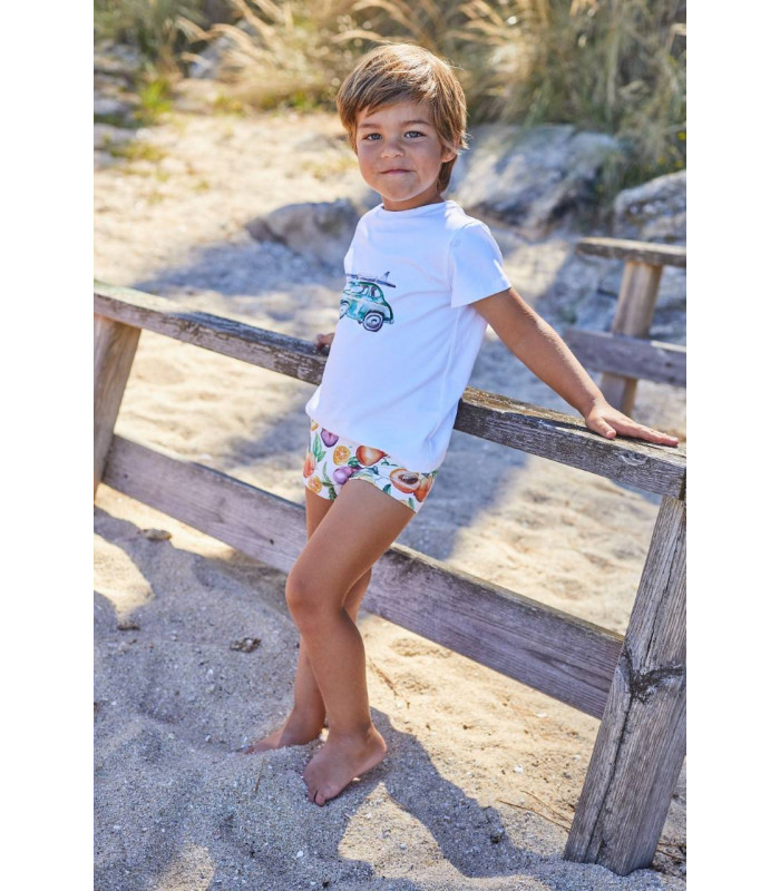 CONJ.CAMISETA+BOXER LICRA TROPICAL 7240/5