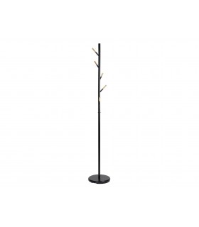 PERCHERO MET/MAD NEGRO 175CM AX12249